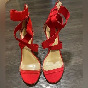 Co Streetwear Society - Red Strapped Heels